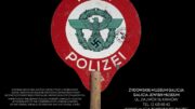 Plakat wystawy o niemieckiej policji w Muzeum Galicja w Krakowie